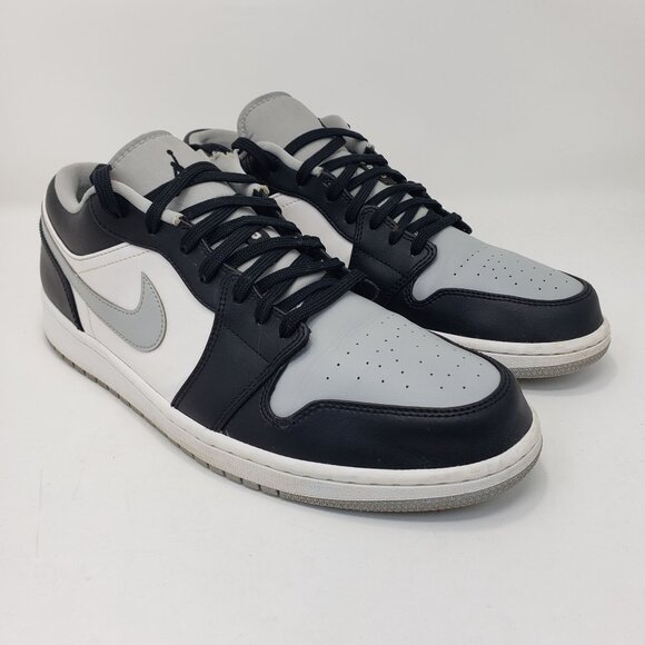 Jordan 1 Low Black/Gray/White - 553558-039 Men's Size 13 - Picture 6 of 11